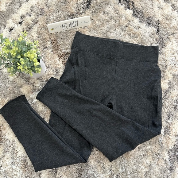 7 For All Mankind Pants - 7 for all Mankind Charcoal Gray Heathered Pull On Ponte Leggings